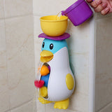 Baby Bath Water Toys Cute Penguin Windmill Water Spray Sprinkler Bathroom Bathtub Shower Swimming Water Toys for Children Kids T