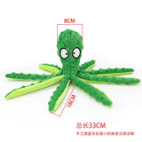 Plush Octopus Soft Dog Stuffed for Large Dogs Cute Pet Chew Toy Interactive Intimate Supplies Fleece Squeaky Toys Indestructible