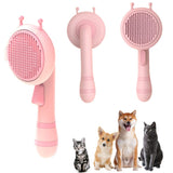 Pumpkin Pet Brush, Self Cleaning Slicker Brush for Shedding Dog Cat Grooming Comb Removes Loose Underlayers and Tangled Hair,