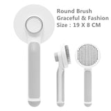 Pumpkin Pet Brush, Self Cleaning Slicker Brush for Shedding Dog Cat Grooming Comb Removes Loose Underlayers and Tangled Hair,