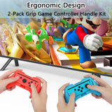 HEYSTOP Nintendo Switch Case & Accessories Bundle , 12 in 1 Hard Shell Travel Case, TPU Protective Cover, Joy-Con Grips & More - Compatible with 2021 OLED Model