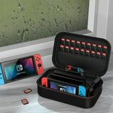 HEYSTOP Nintendo Switch Case & Accessories Bundle , 12 in 1 Hard Shell Travel Case, TPU Protective Cover, Joy-Con Grips & More - Compatible with 2021 OLED Model