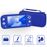HEYSTOP Case for Nintendo Switch Lite,Protective Hard Portable Travel Carry Case for Nintendo Switch Lite Console and Accessories,Switch Lite Case with TPU Glitter Protective Case and Thumb Cap,Blue