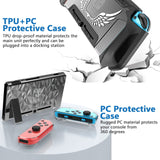 HEYSTOP Switch Accessories Bundle 28 in 1 for Nintendo Switch, Gift Kit with Carrying Case, Dockable Protective Case Cover, Screen Protector, Game Cards Case, Grip Charge Dock, Grip Cover,etc (Black)