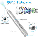 VITCOCO Otoscope Ear Wax Removal Kit with 1920P High Definiton Camera & 4 Types of Earwax Cleaning Earplug Kits - IP67 & 3.9mm Ear Endoscope for Android, iOS, and iPad