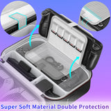 Mooroer Steam Deck Case - Large Hard Shell Storage Case for Nintendo DS Console & Accessories, Anti-Scratch & Waterproof, Double Zipper & Reinforced Handle(Steam Deck 2022 Compatible)