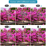 AISITIN 1.5W Solar Fountain Pump, with 6 nozzles Solar Bird Bath Fountain, Water Pump Floating Fountains Suitable for Ponds