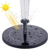 AISITIN 1.5W Solar Fountain Pump, with 6 nozzles Solar Bird Bath Fountain, Water Pump Floating Fountains Suitable for Ponds
