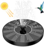 AISITIN 1.5W Solar Fountain Pump, with 6 nozzles Solar Bird Bath Fountain, Water Pump Floating Fountains Suitable for Ponds