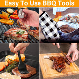 AISITIN BBQ Grill Accessories with Insulated Cooler Bag Stainless Steel Grill Utensils Set BBQ Grilling Accessories BBQ Tool Set