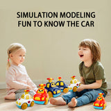 Children Press Inertia Toy Sliding Car Pull Back Engineering Vehicle  Indoor and Outdoor  Toys Inertia Boy Girl Toy Gift