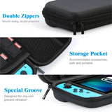 HEYSTOP Switch Carrying Bag for Nintendo Switch Case with  9 in 1 Nintendo Switch Accessories Kit and 6 Pcs Thumb Grip