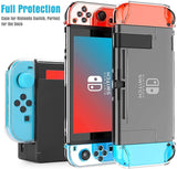HEYSTOP Switch Carrying Bag for Nintendo Switch Case with  9 in 1 Nintendo Switch Accessories Kit and 6 Pcs Thumb Grip