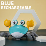 Inductive Escape Crab Rechargeable Pet Music Toy Children's Toy Birthday gift Interactive Toy Learn to crawl toy