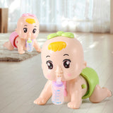 Mini Baby Crawl Toys Cute Toddle Puzzle Electric Music Crawl Girls Boys Guide Crawl Learn Early Education Baby Toys 0-12Months