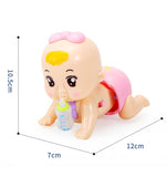 Mini Baby Crawl Toys Cute Toddle Puzzle Electric Music Crawl Girls Boys Guide Crawl Learn Early Education Baby Toys 0-12Months